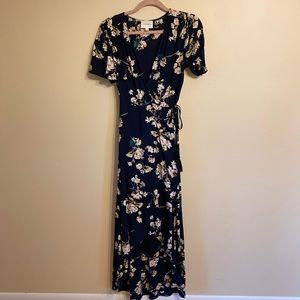 Floral wrap dress